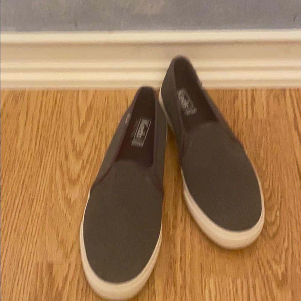 Keds double decker gray slip ons